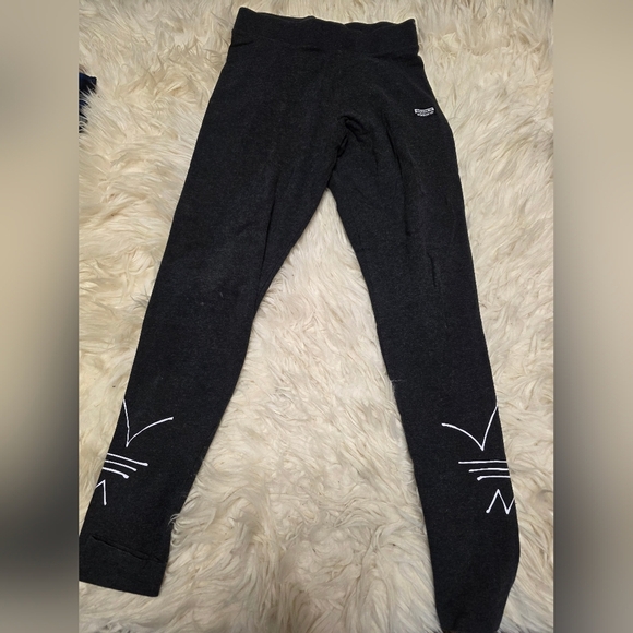 Black Faux Leather Leggings  And Adidas Leggings Size Small - Picture 2 of 5